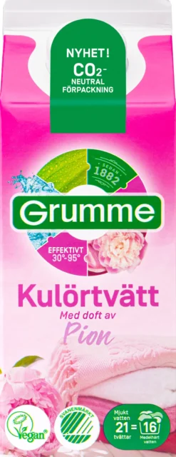 Grumme Kulörtvätt Pion 750 ml
