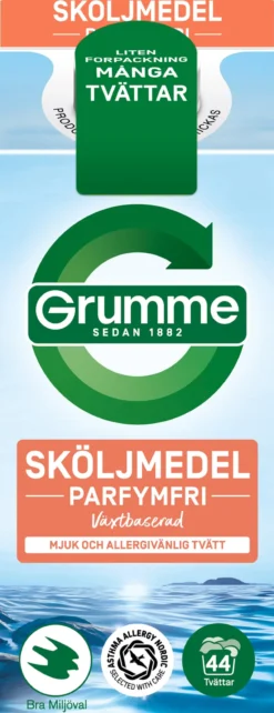 Grumme Sköljmedel Sensitive Parfymfri 750 ml