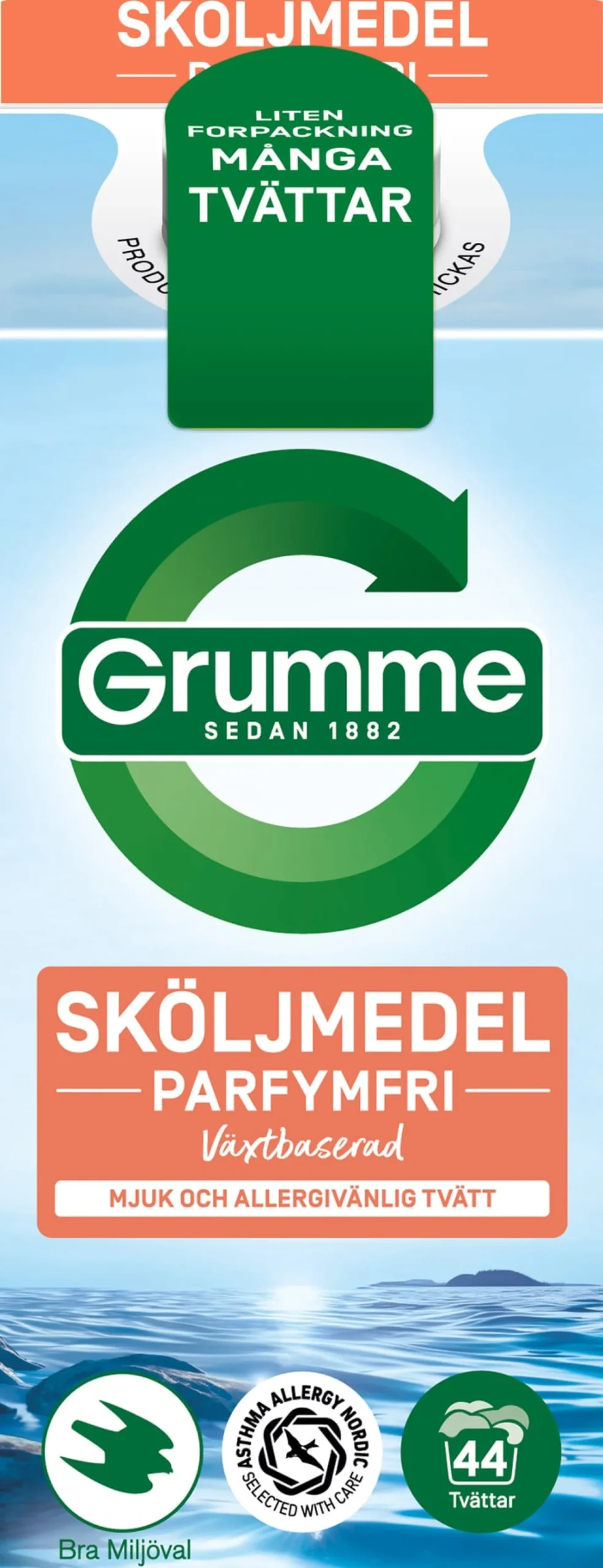 Grumme Sköljmedel Sensitive Parfymfri 750 ml