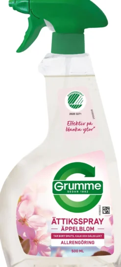 Grumme Ättiksspray Äppelblom Allrengöring 500 ml