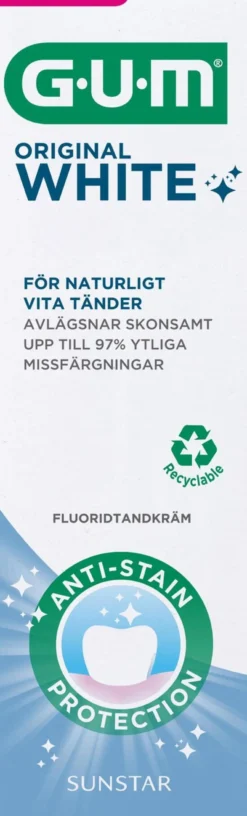 GUM Original White Tandkräm 75 ml