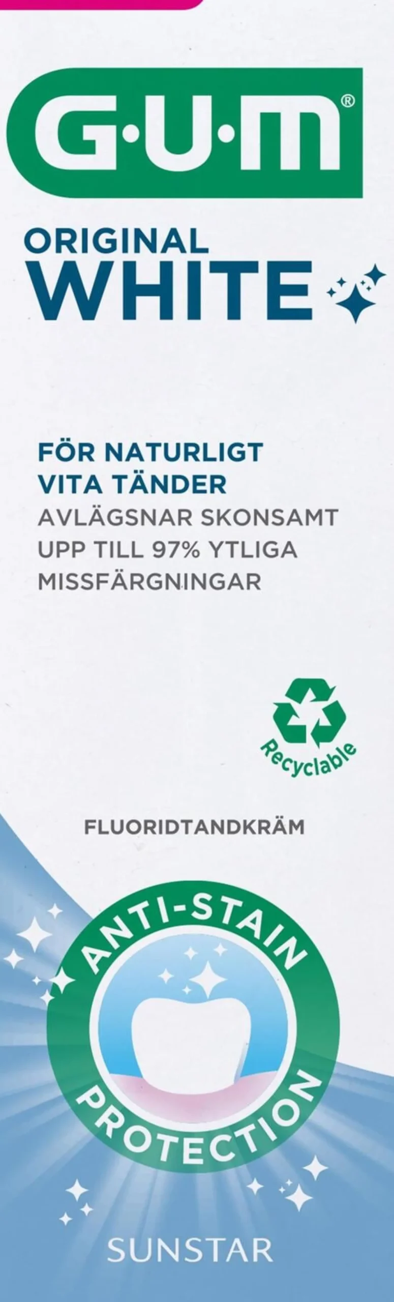 GUM Original White Tandkräm 75 ml