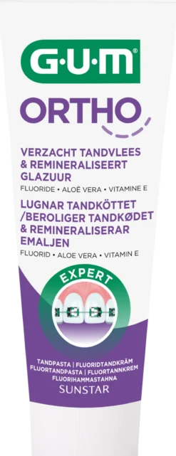 GUM Ortho Fluorid Tandkräm 75 ml