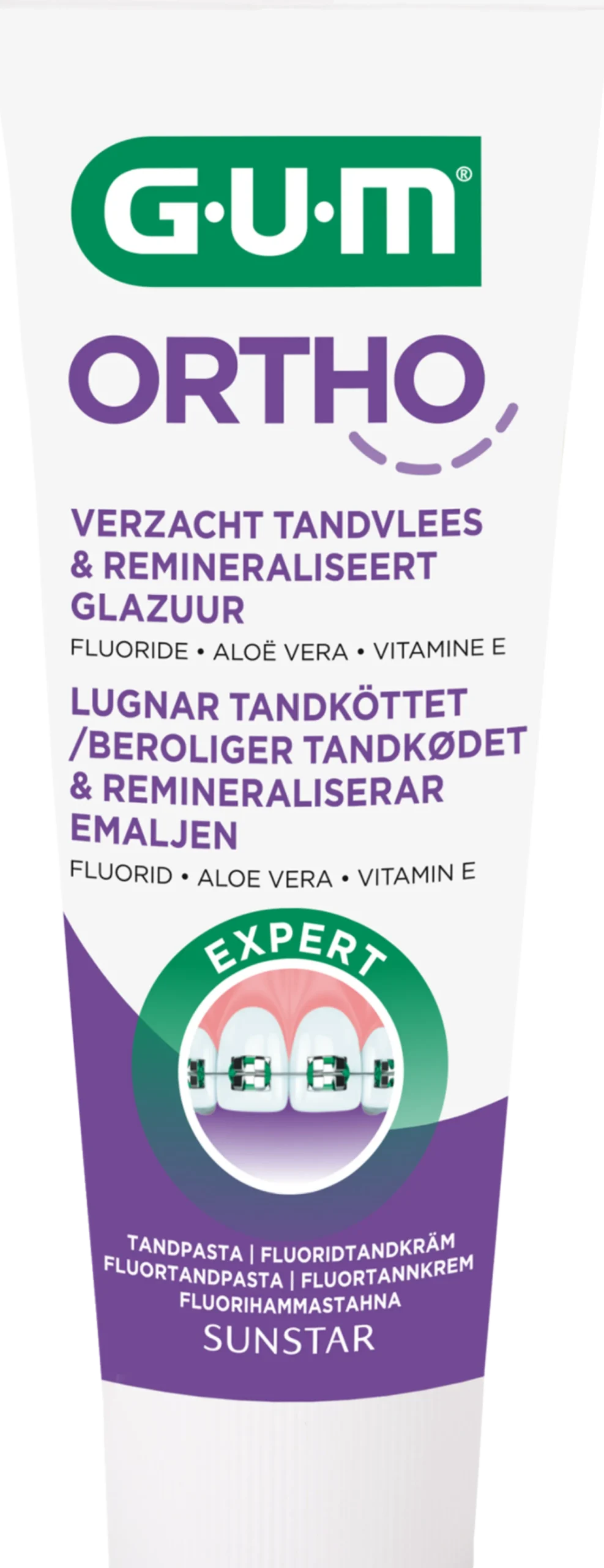 GUM Ortho Fluorid Tandkräm 75 ml