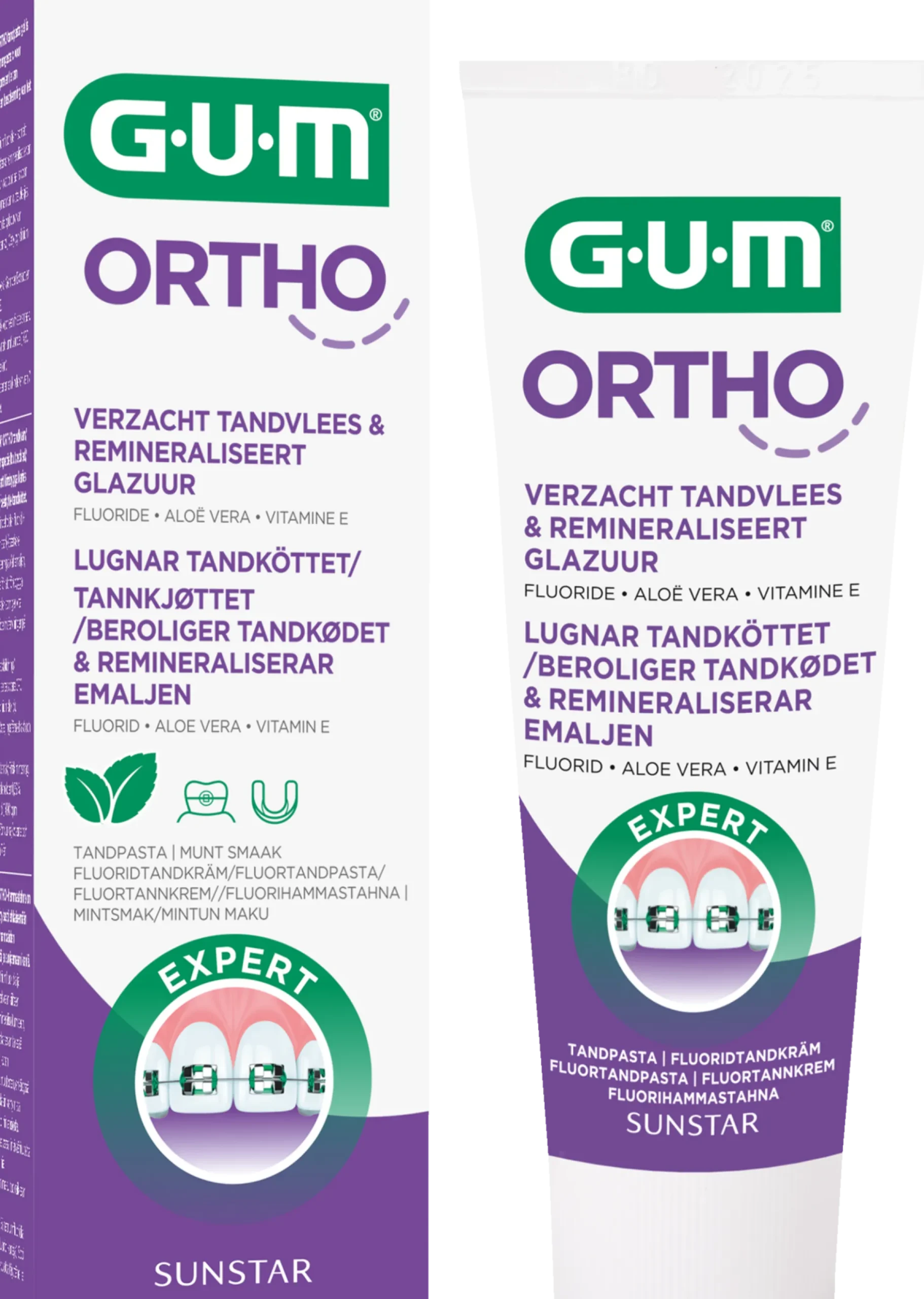 GUM Ortho Fluorid Tandkräm 75 ml