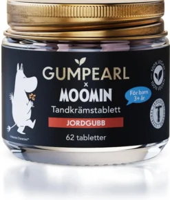 Gumpearl x Moomin Jordgubb Tandkrämstablett 62 st