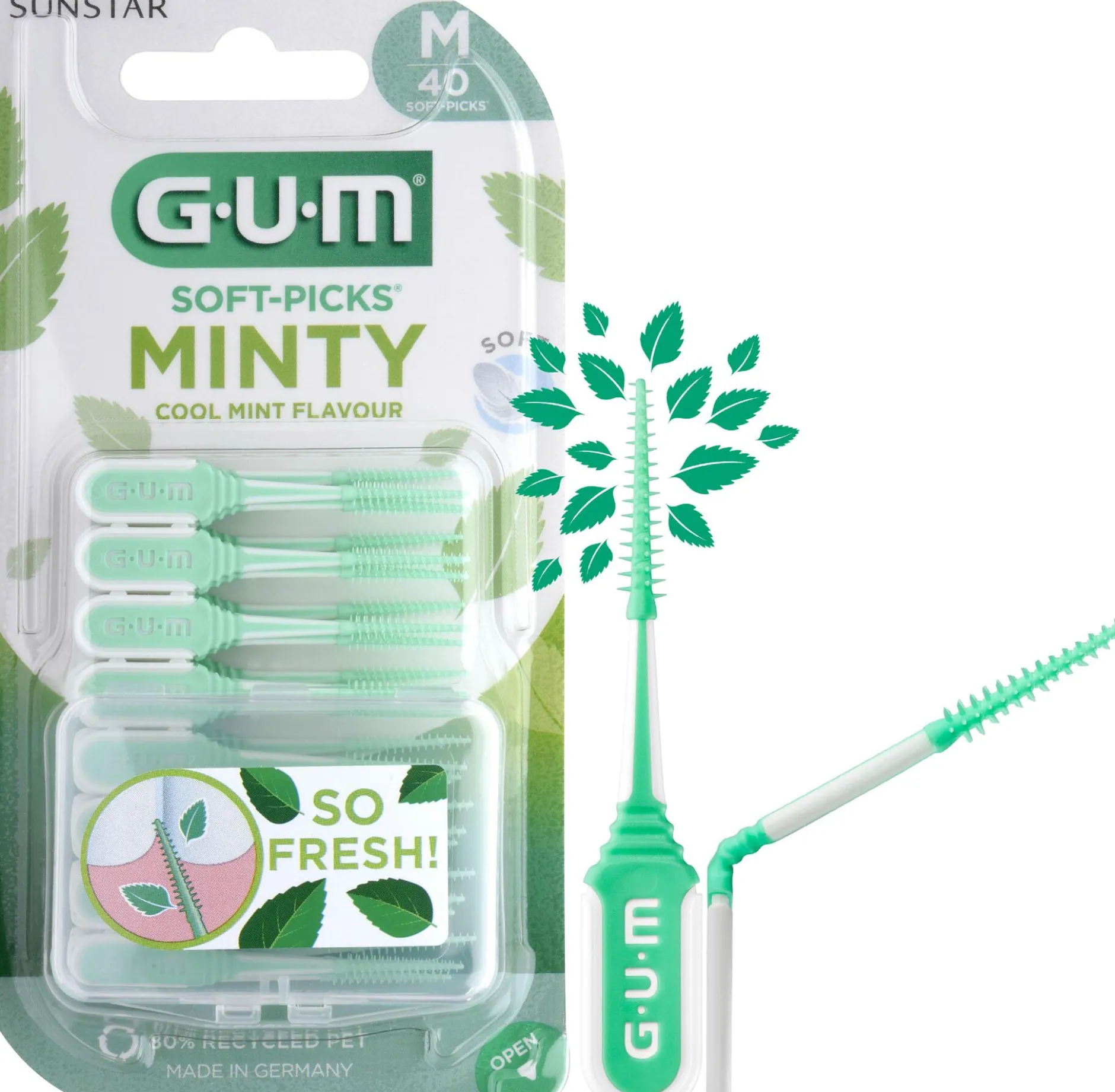 GUM Soft-Picks Comfort Flex L Mint 40 st