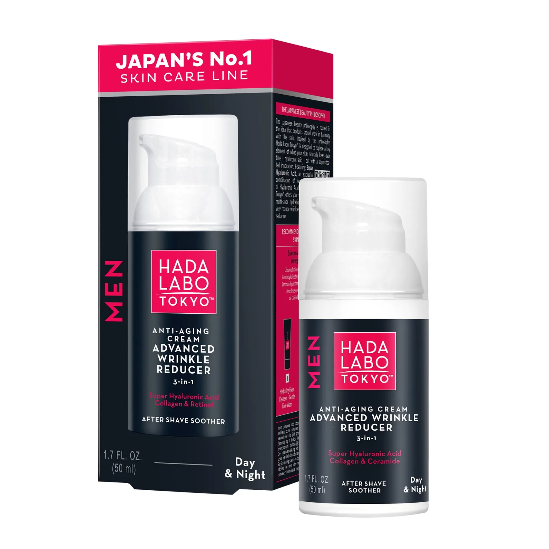 HADA LABO TOKYO MEN Anti-Aging Cream Advanced Wrinkle Reducer 50 ml