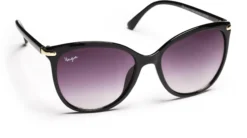 Haga Eyewear Athens Shiny Black Gradient Purple lens