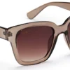 Haga Eyewear Marbella Transparent Khaki Brown Gradient lens