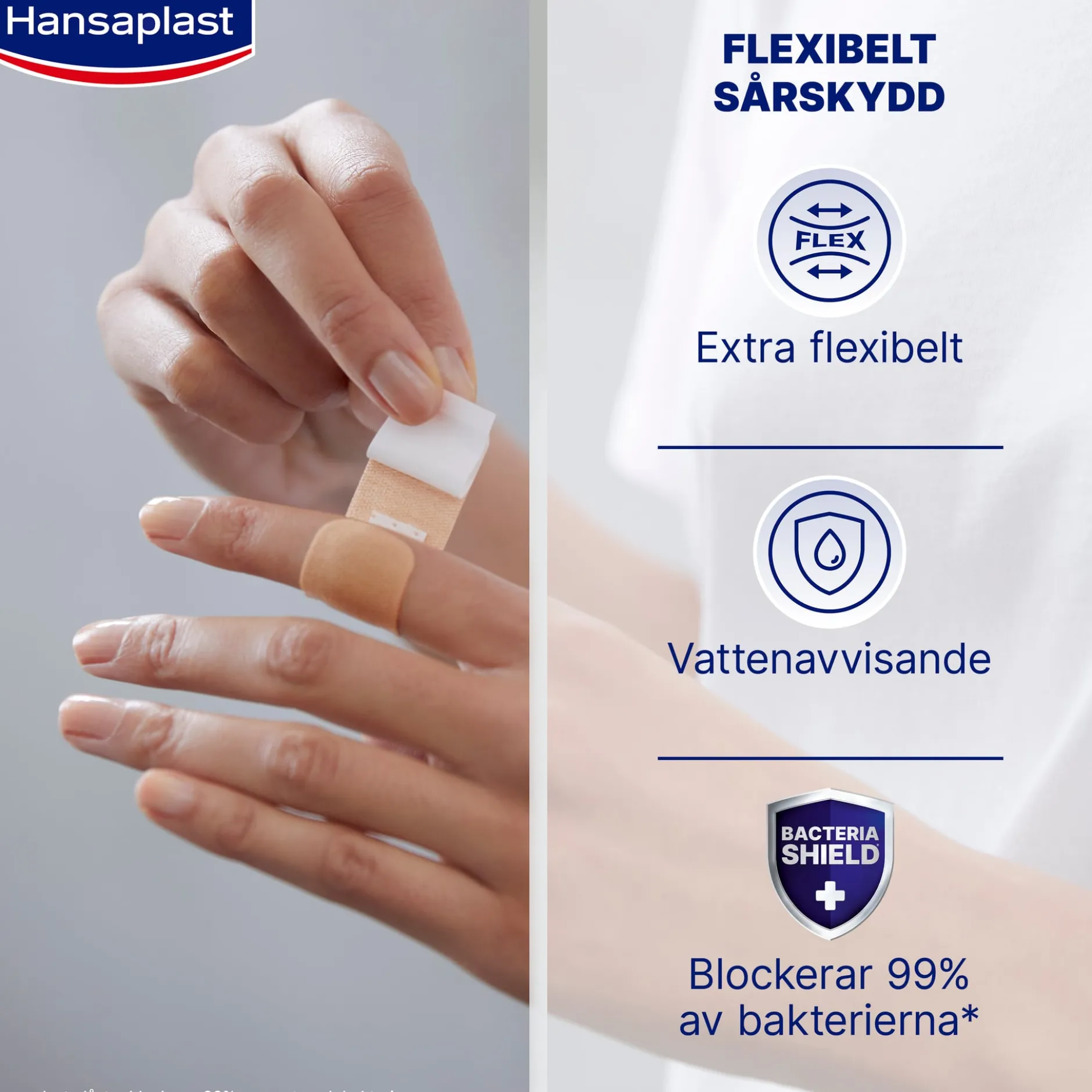 Hansaplast Elastic Extra Flexibelt Plåster 20 st