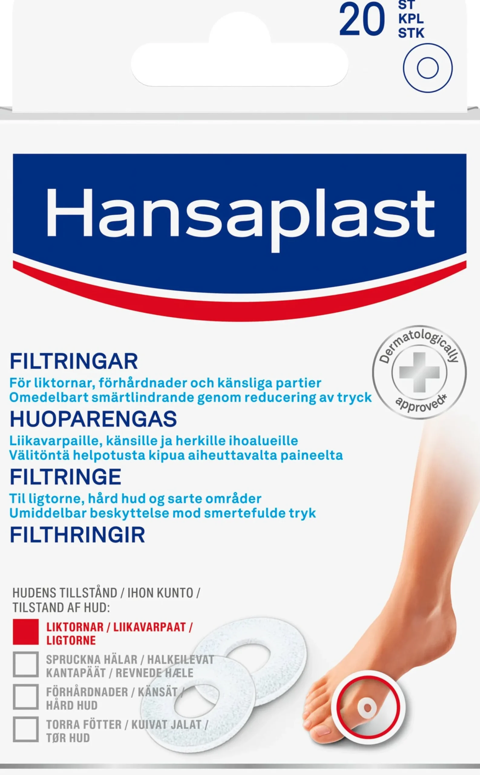 Hansaplast Filtringar small 20 st