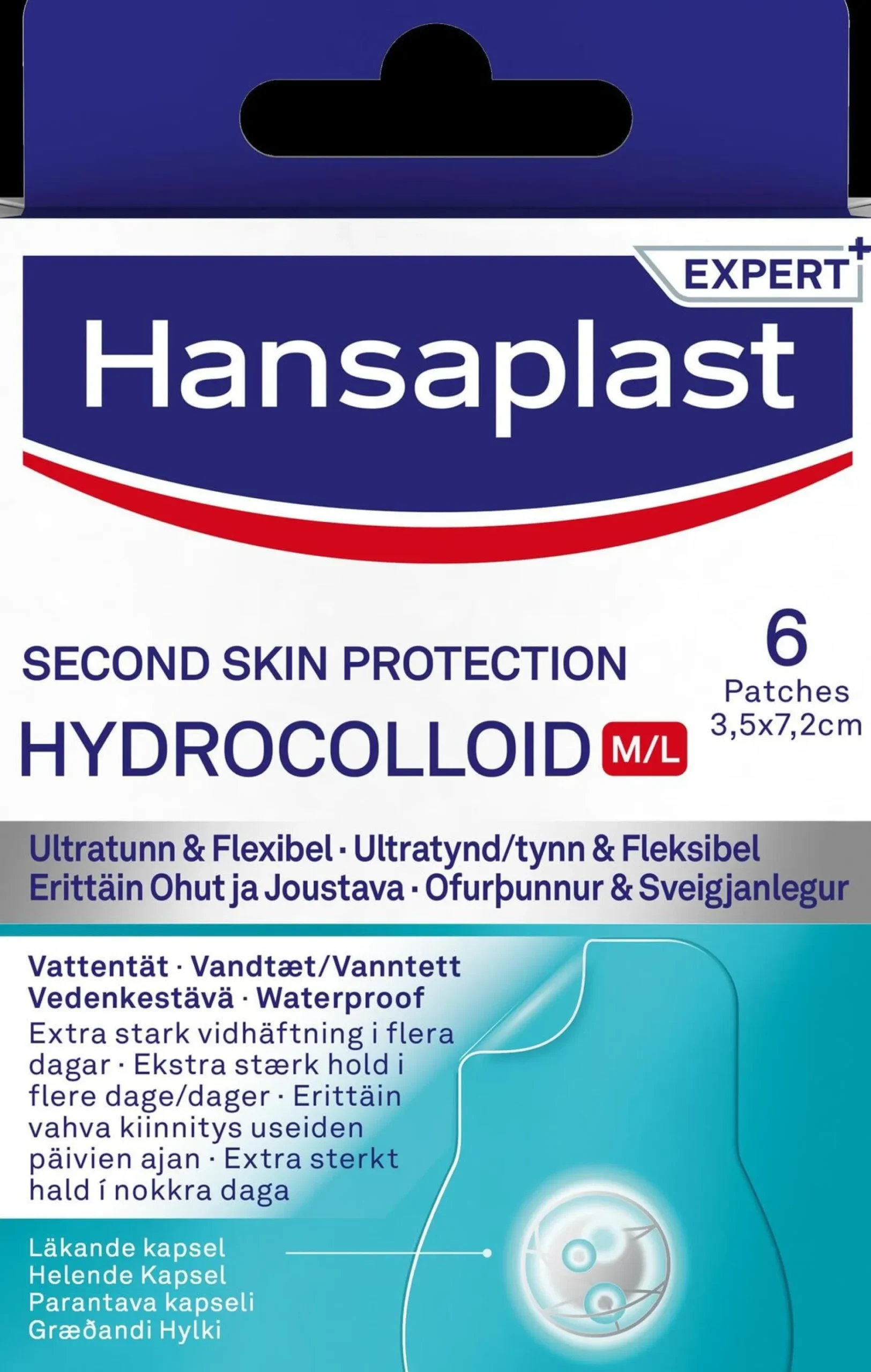 Hansaplast Hydrocolloid M/L 6 st