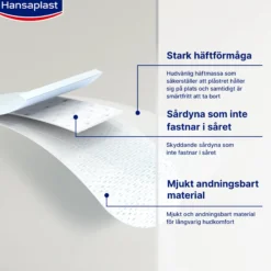 Hansaplast Sensitive Plåster XL 6 x 7 cm 5 st