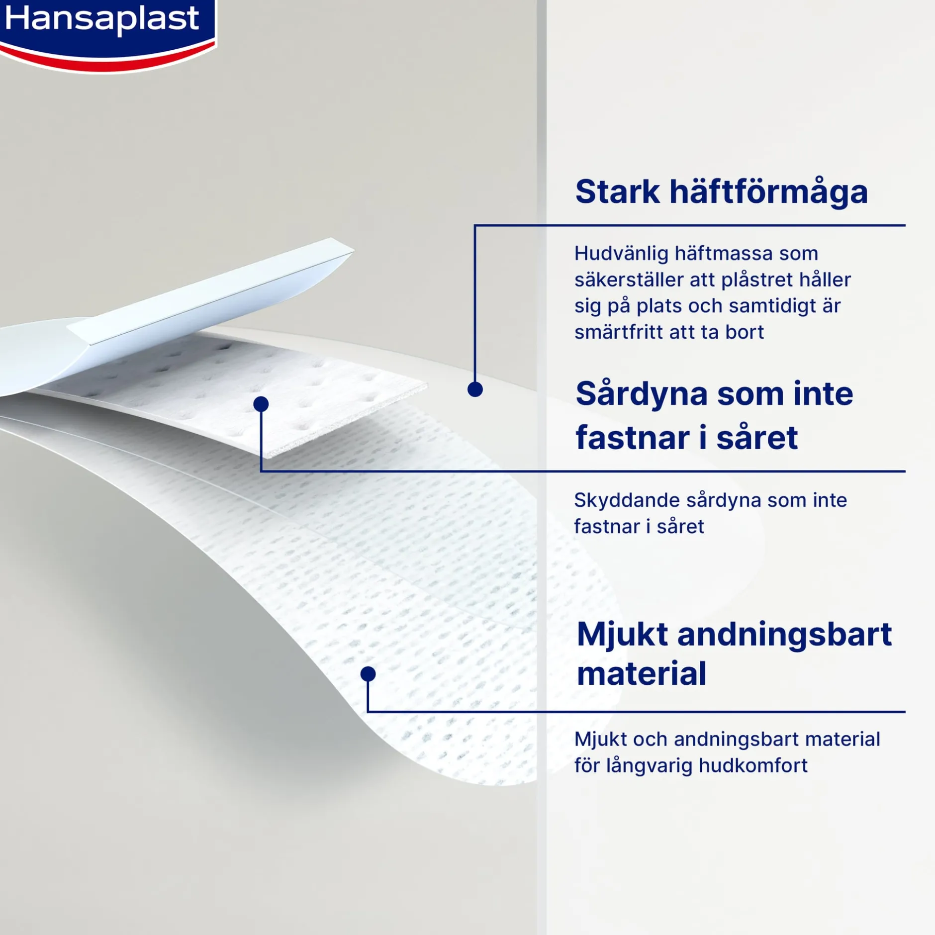 Hansaplast Sensitive Plåster 1 m x 6 cm