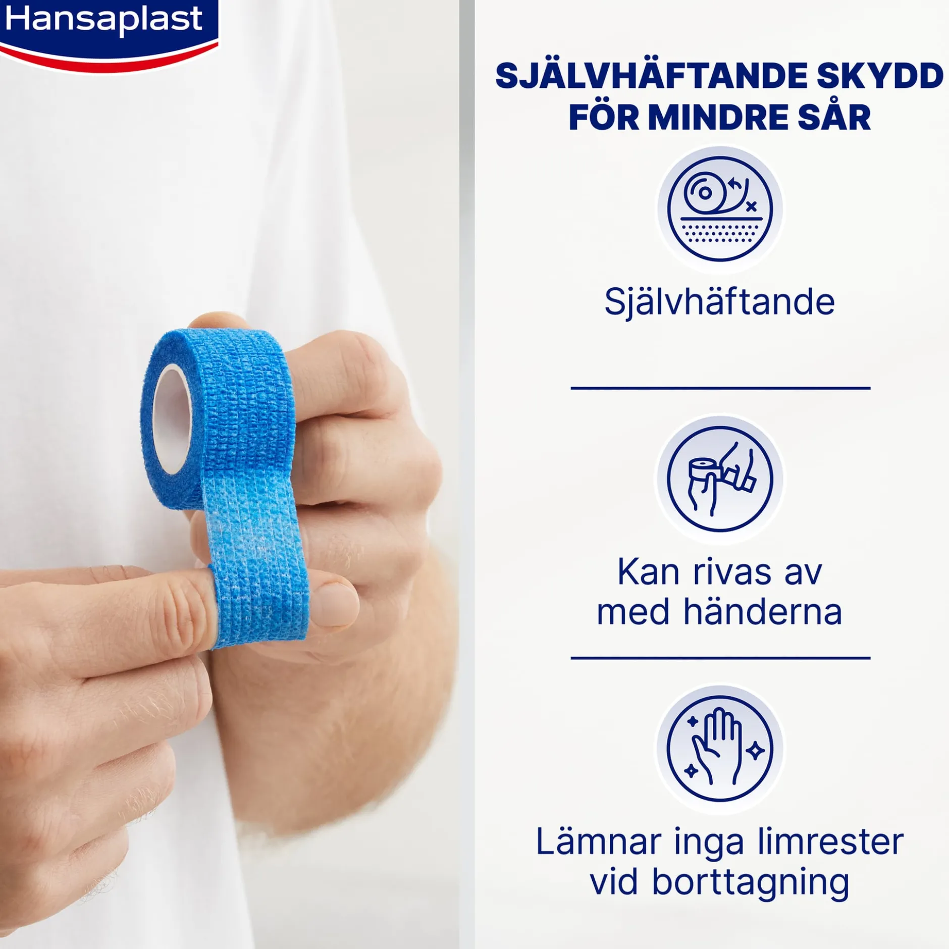 Hansaplast Självhäftande fingerplåster 5m x 2,5cm