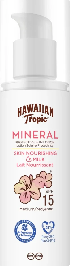 Hawaiian Tropic Mineral Sun Milk Lotion SPF15 100 ml