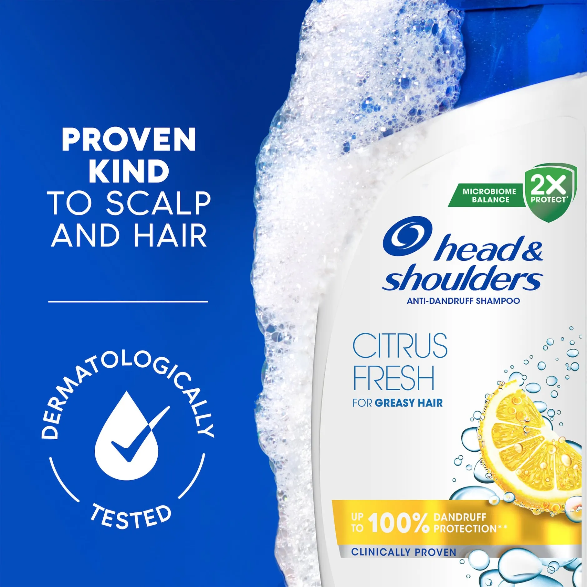 Head & Shoulders Citrus Fresh Mjällschampo för fett hår 250 ml