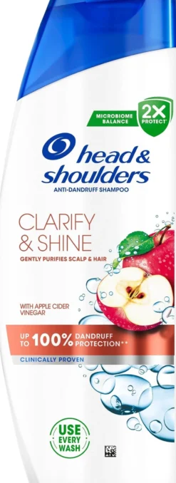 Head & Shoulders Clarify & Shine Djuprengörande Mjällschampo med Äppelcidervinäger 250 ml