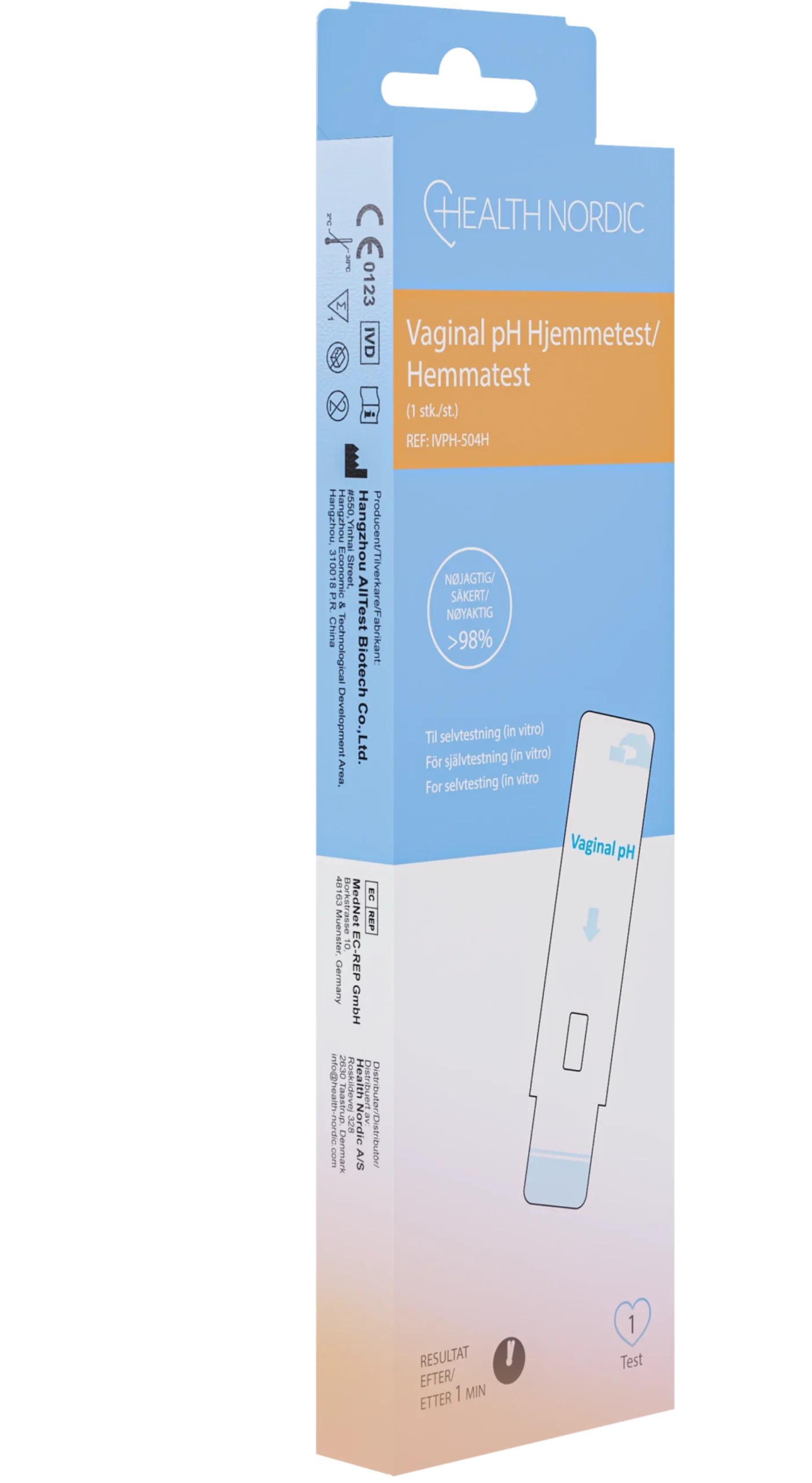 Health Nordic Vaginal pH Hemtest 1 st