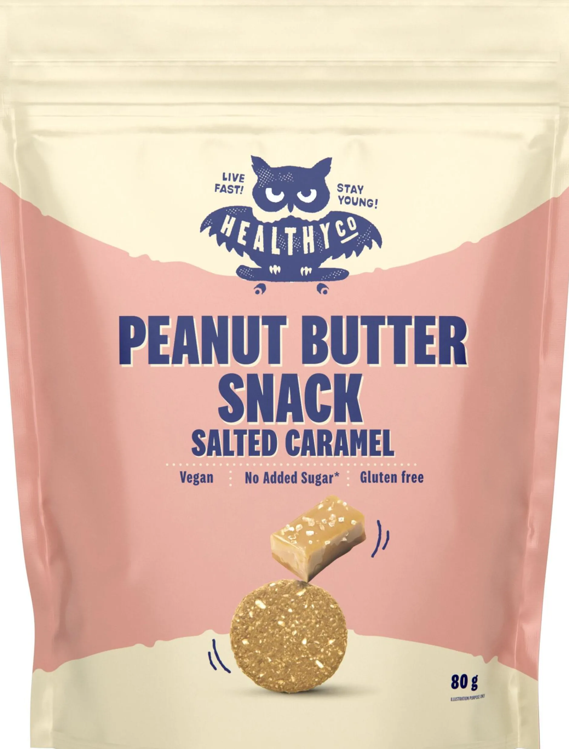 Healthyco Peanut Butter Snack Salted Caramel 80 g