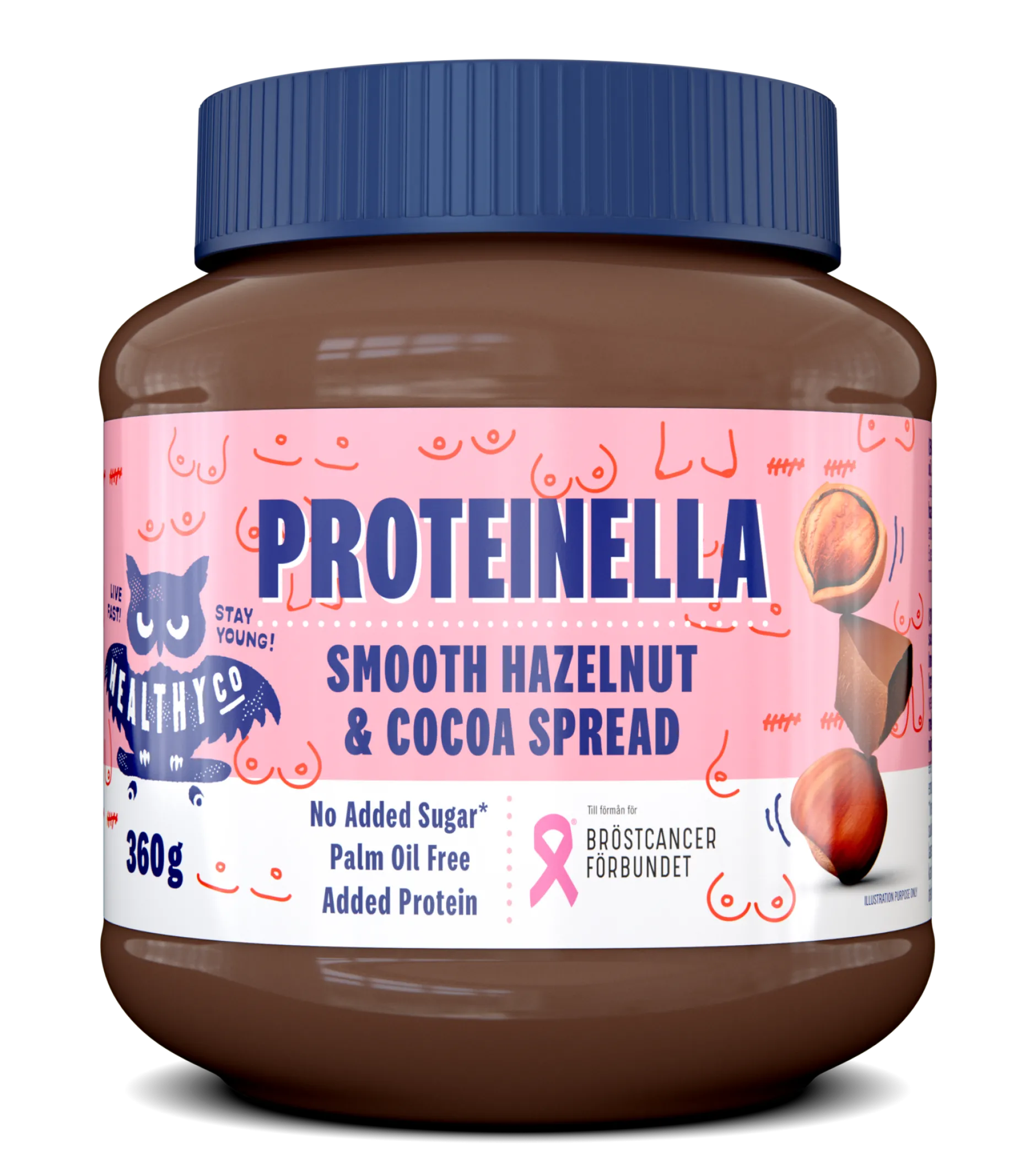 HealthyCo Proteinella Smooth Hazelnut & Cocoa Spread 360g