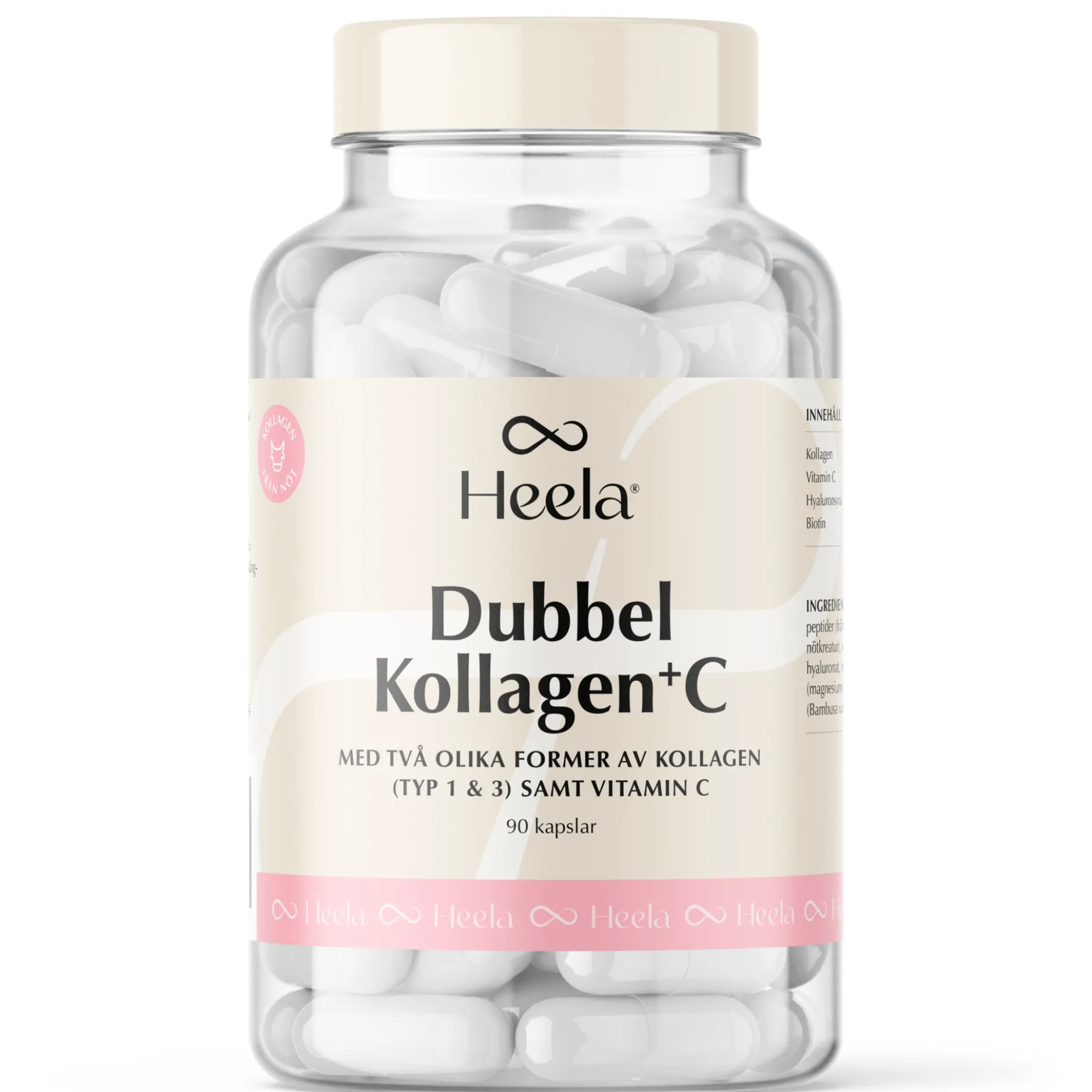 Heela Dubbel Kollagen + C 90 kapslar