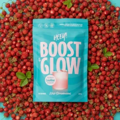 Heey! Boost & Glow Kreatin + Collegan® Smultron 300 g