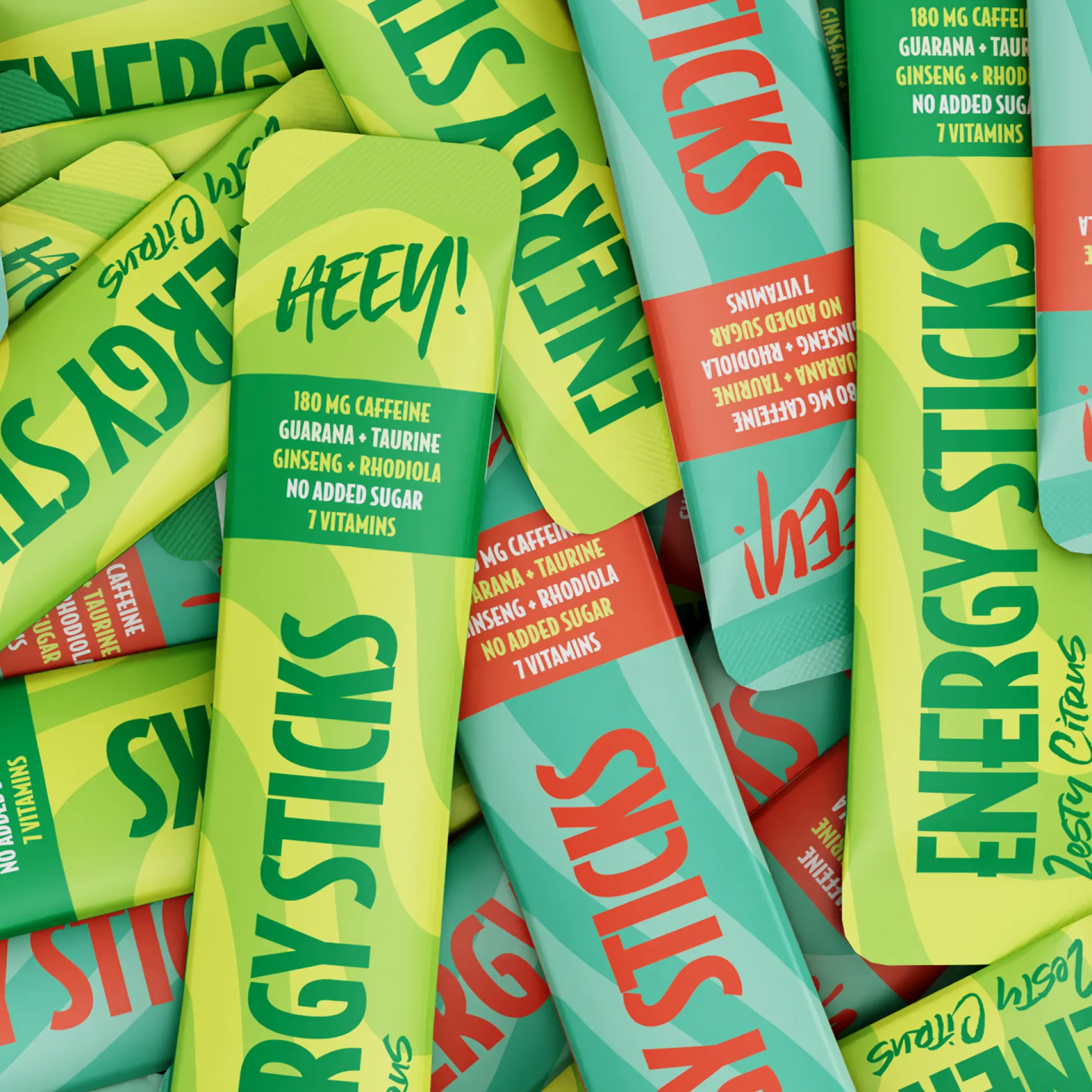 Heey! Energy Sticks Koffein Guarana Zesty Citrus 30 st