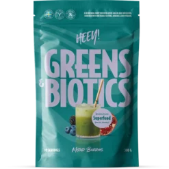 Heey! Greens & Biotics Superfood Mixade Bär 300 g