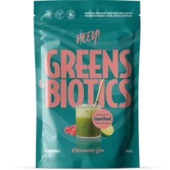 Heey! Greens & Biotics Superfood Hallon Lime 300 g