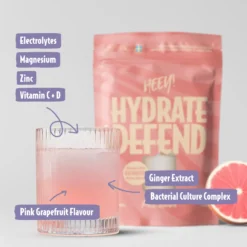 Heey! Hydrate & Defend Electrolytes Pink Grape 240 g