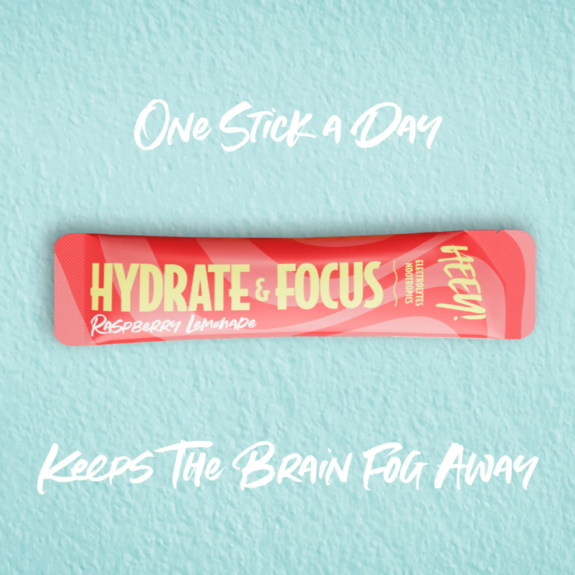 Heey! Hydrate & Focus Elektrolyter Raspberry Lemonade Stick Pack 30 st 6 g