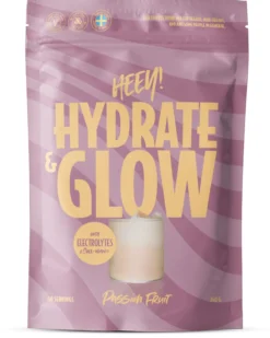 Heey!Hydrate & Glow Elektrolyter + Collegan® Passionsfrukt 240g