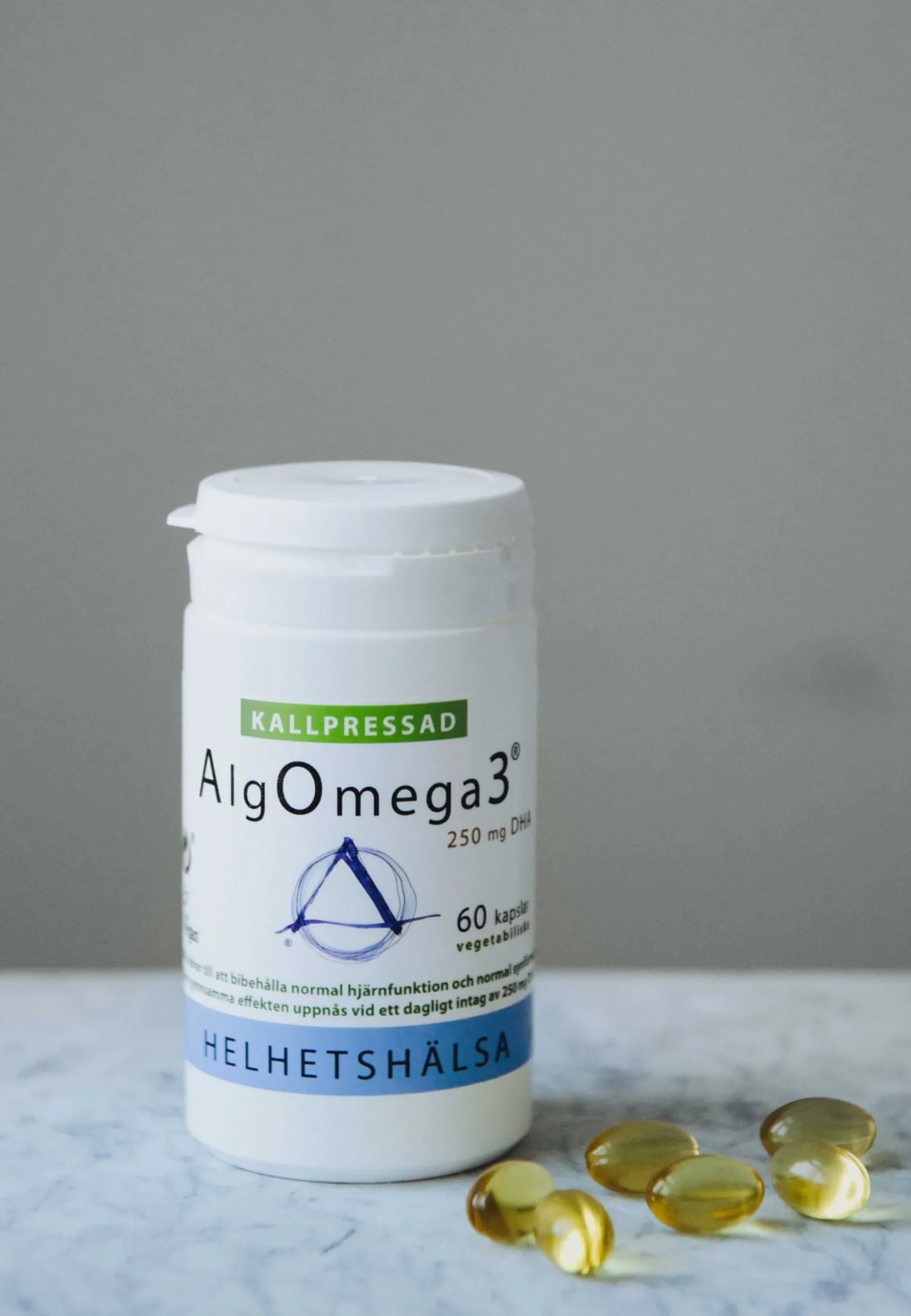 Helhetshälsa AlgOmega3 Kallpressad 60 kapslar