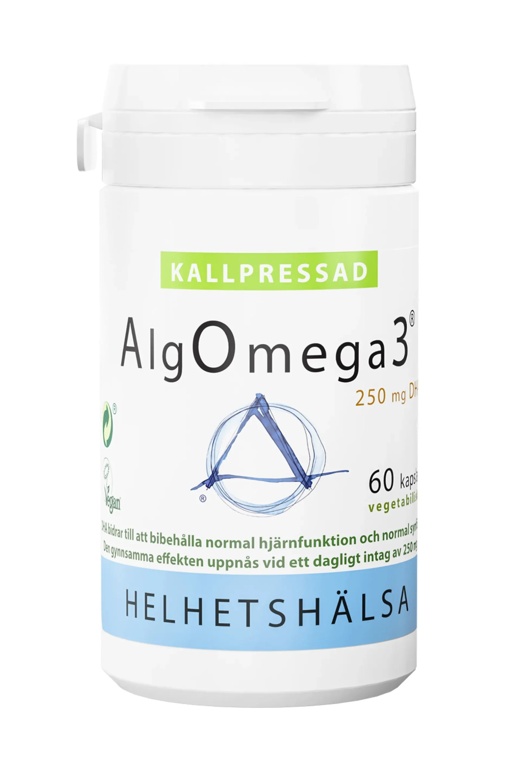 Helhetshälsa AlgOmega3 Kallpressad 60 kapslar