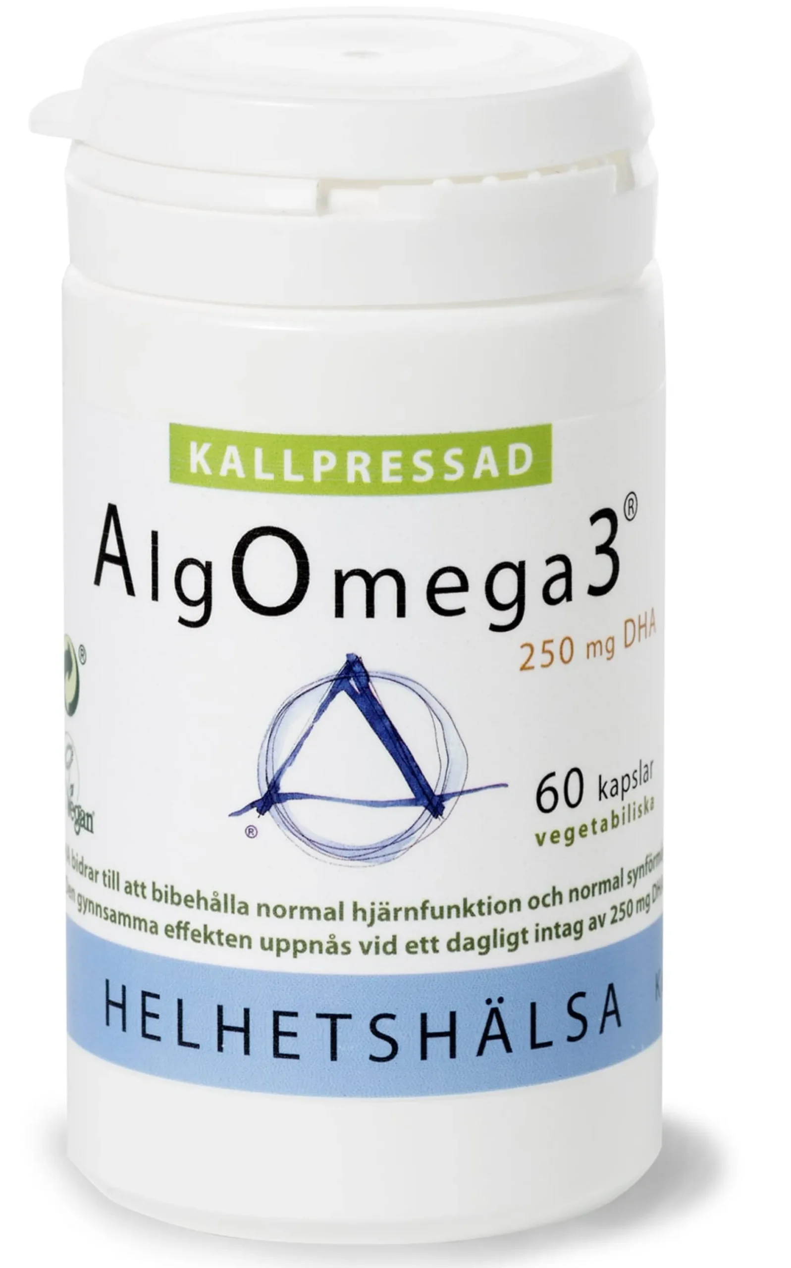 Helhetshälsa AlgOmega3 Kallpressad 60 kapslar