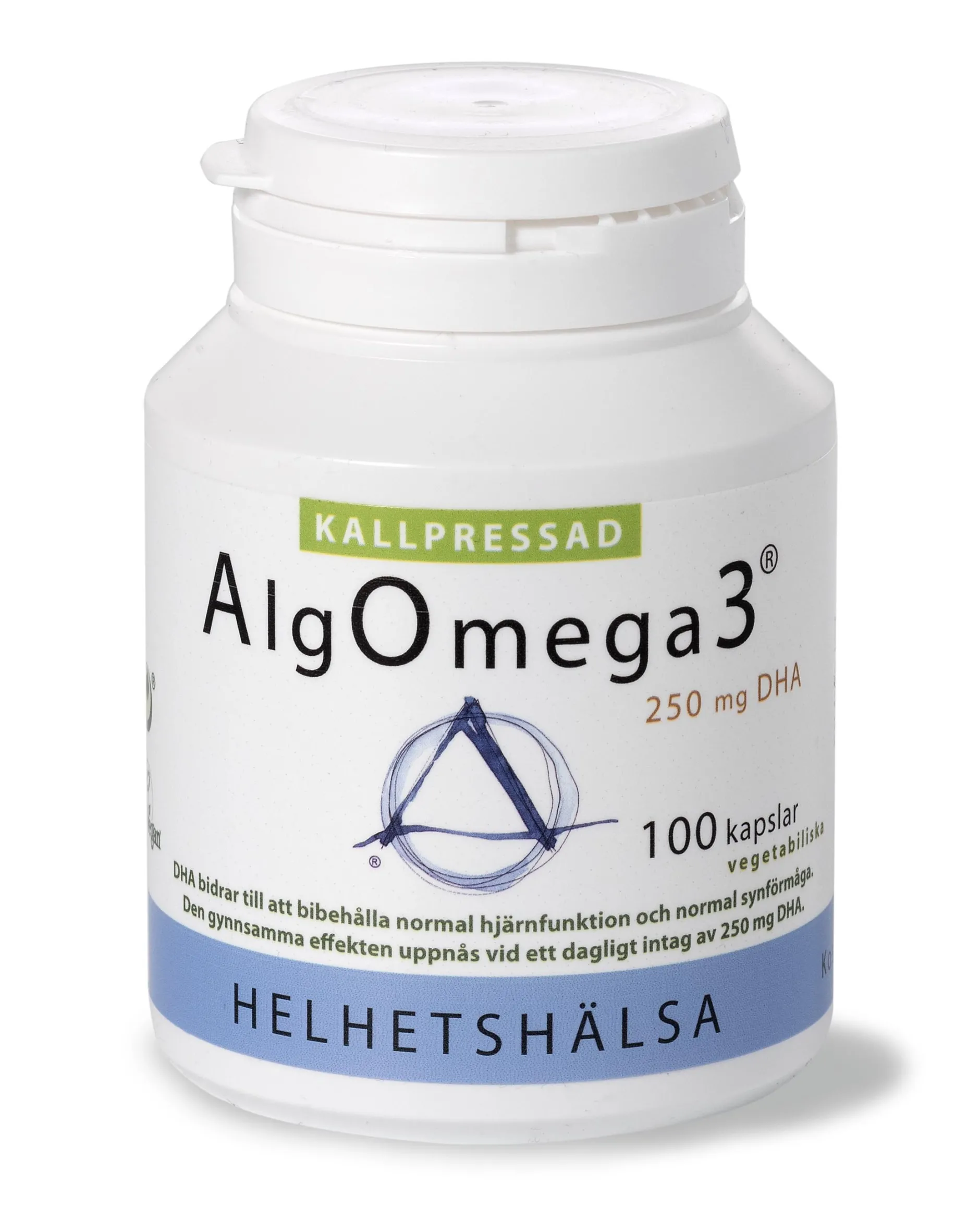 Helhetshälsa AlgOmega3® Kallpressad 100 kapslar