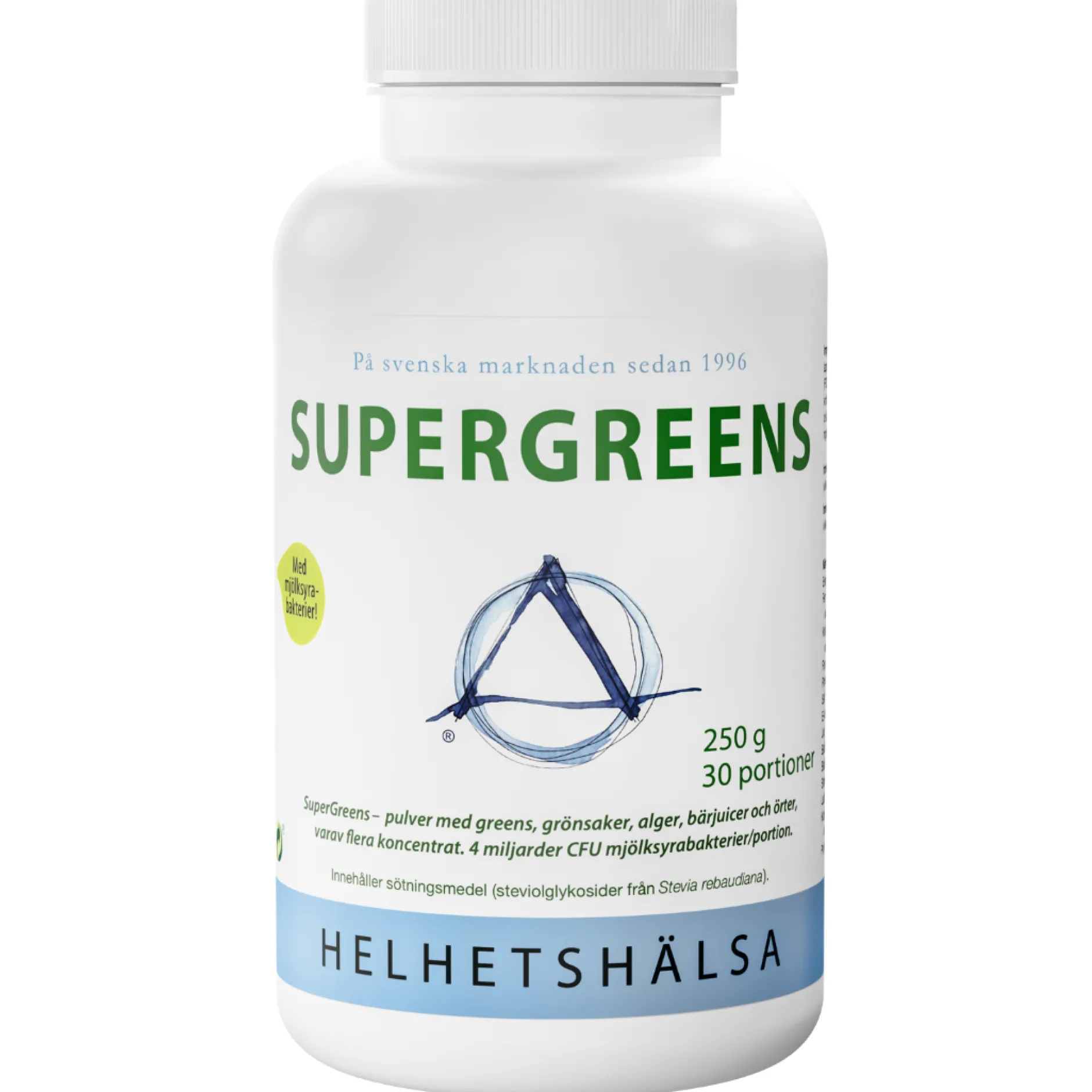 Helhetshälsa Supergreens & Mjölksyrabakterier 250 g