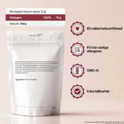 4 HER Collagen Pure 500 g - 100 % hydrolyserat kollagenpulver