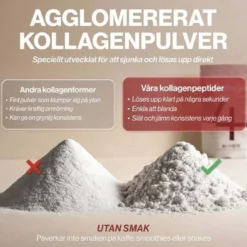 4 HER Collagen Pure 500 g - 100 % hydrolyserat kollagenpulver
