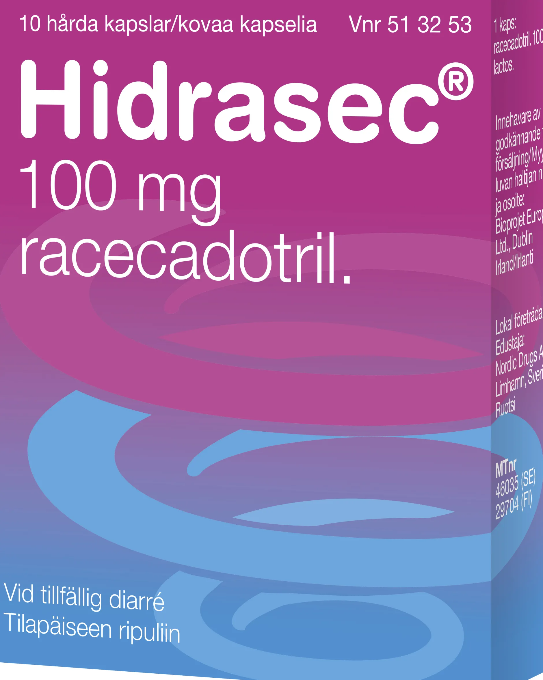 Hidrasec 100 mg Hårda Kapslar 10 st