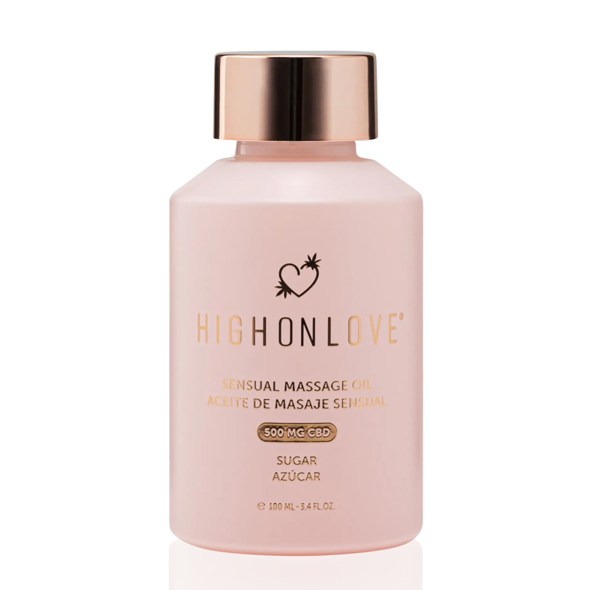 HighOnLove CBD Sensual Massage Oil Sugar 100ml