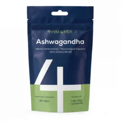 4 HIM & HER Ashwagandha 90 kapslar - rotextrakt med B5 & B6