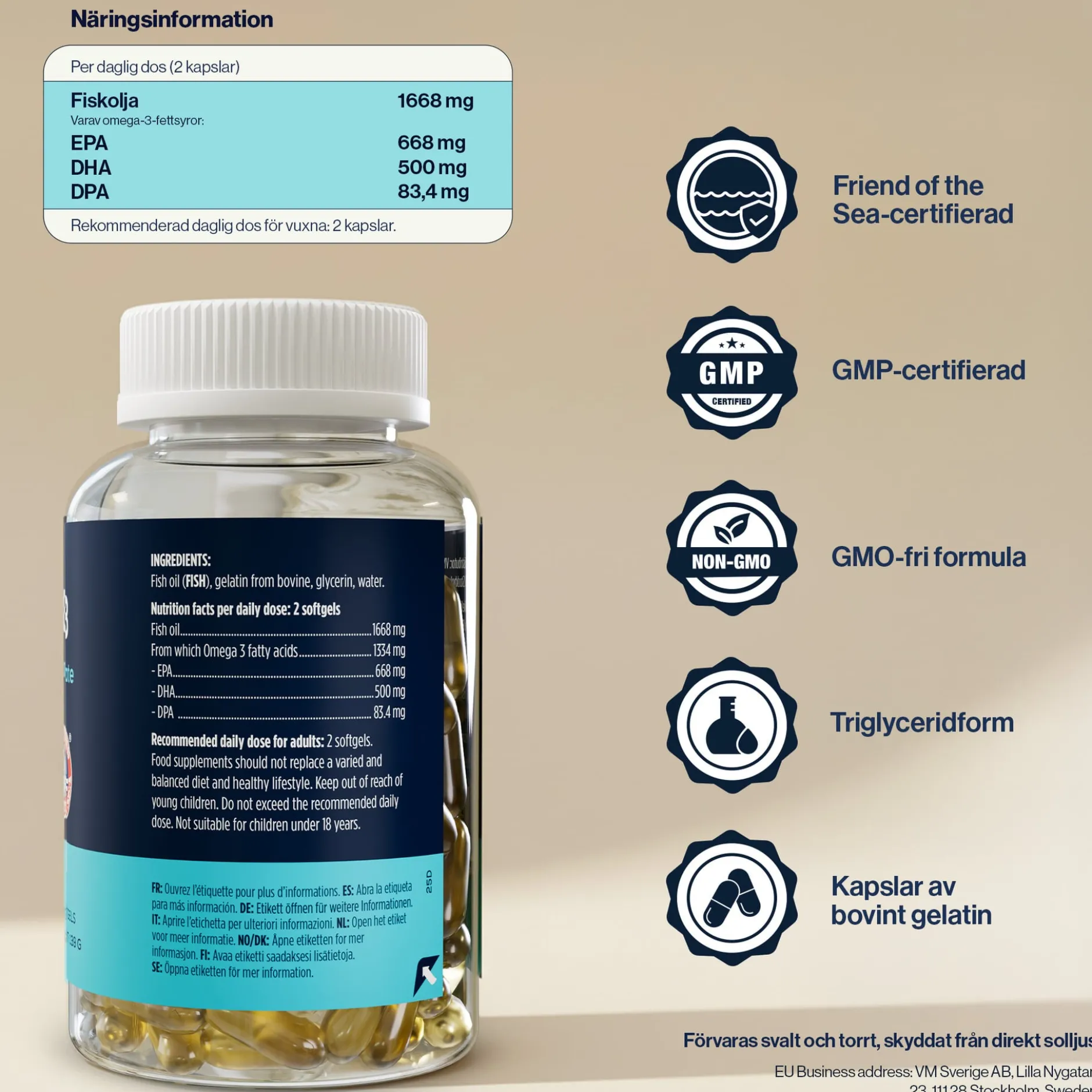 4Him & Her Omega-3 80% 120 st