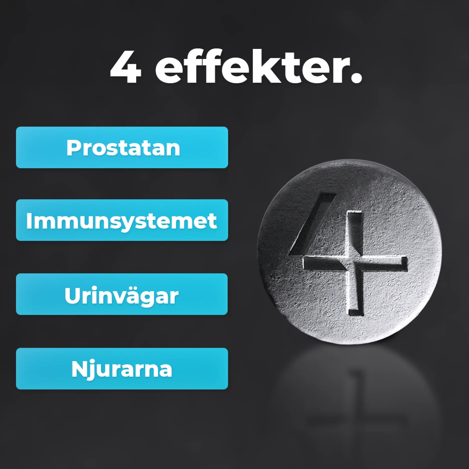 4Him ProstaCare Kosttillskott 60 tabletter
