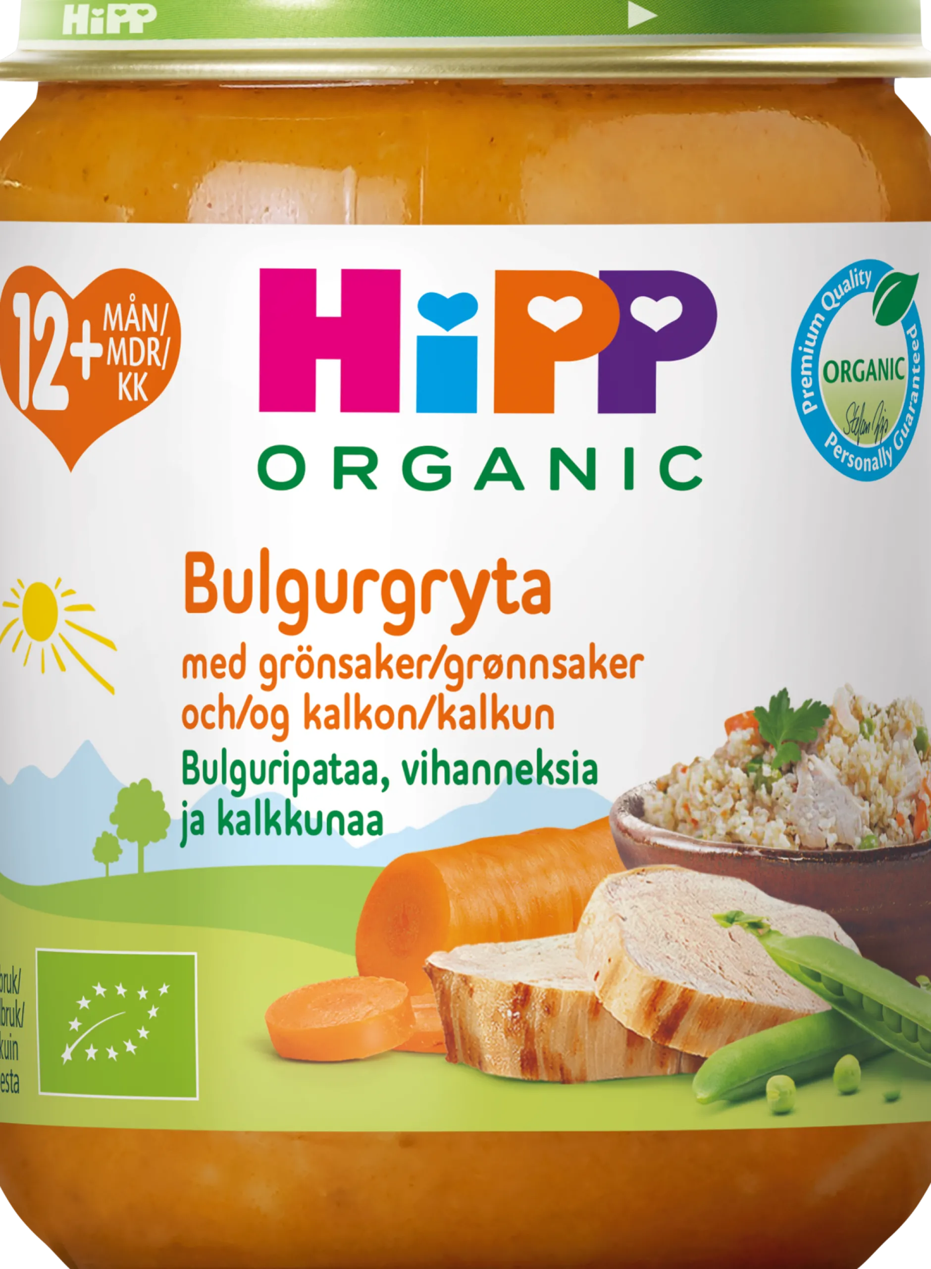 Hipp Bulgur med Grönsaker & Kalkon 12 månader 250 g