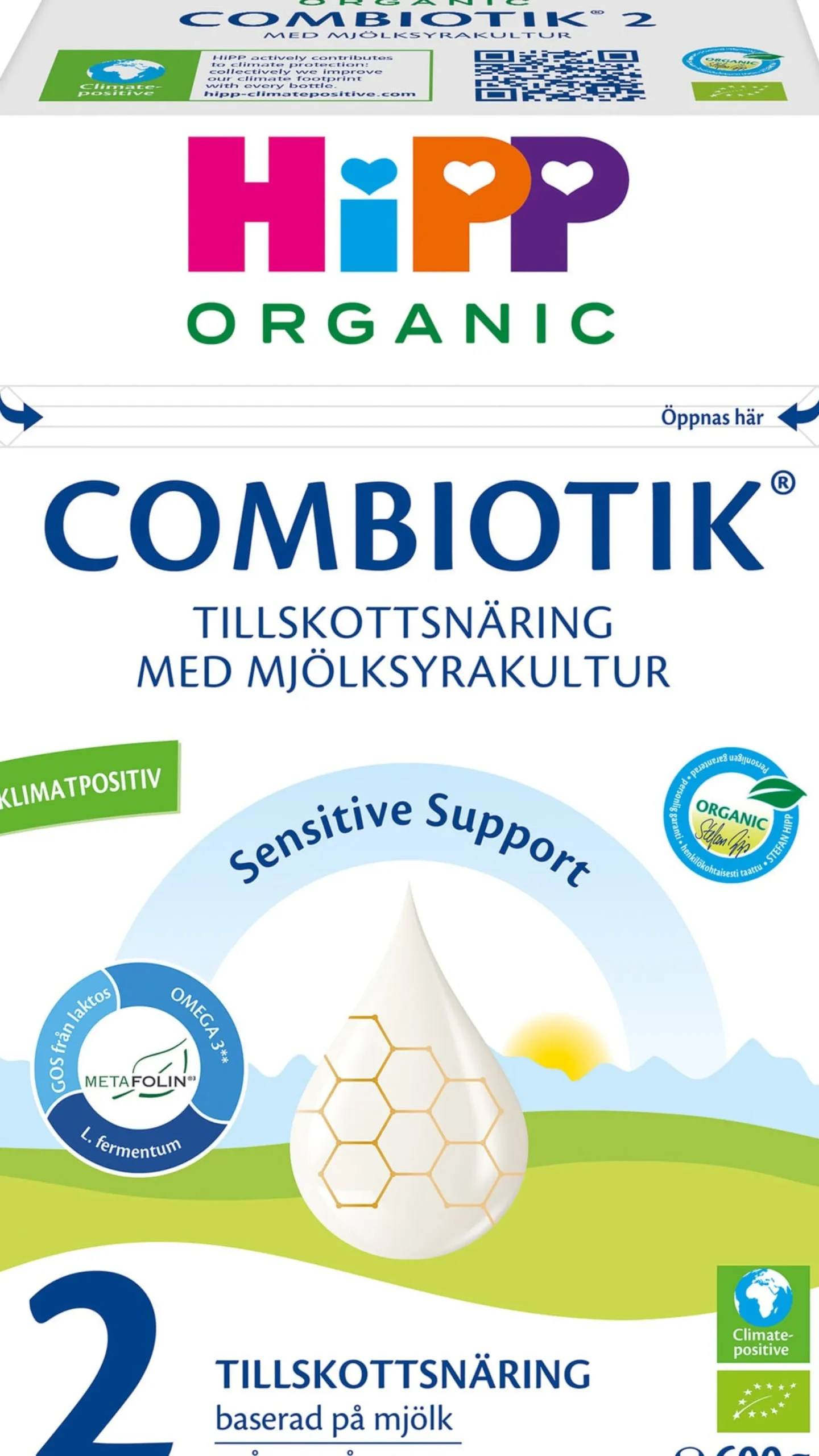 HiPP Combiotik 2 Tillskottsnäring +6 mån 600g