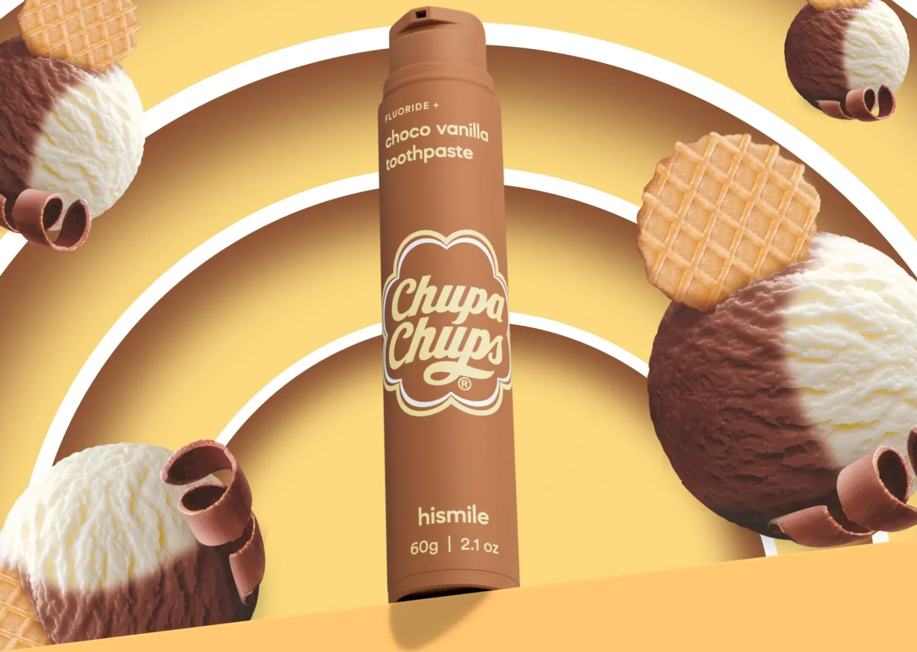 Hismile Chupa Chups Choco Vanilla Toothpaste 60 g