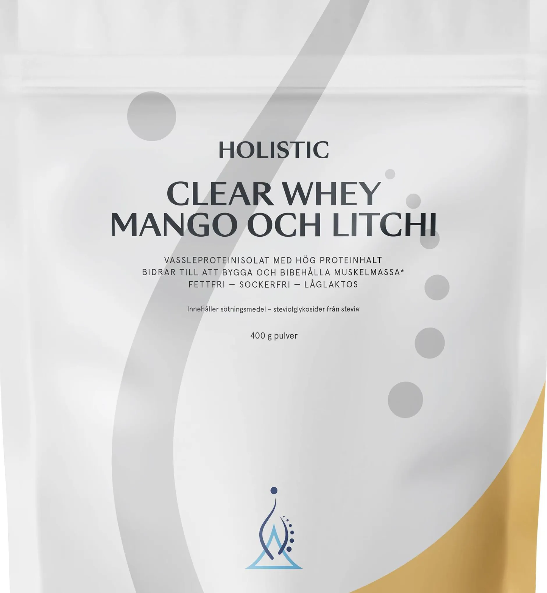 Holistic Clear Whey Mango Litchi Vassleproteinisolat 400 g